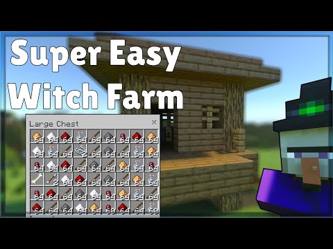 Witch Farm Tutorial Minecraft Bedrock