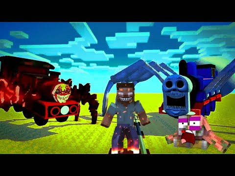 Monster School vs CURSED THOMAS Train School - Minecraft Animation