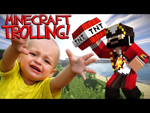 GRIEFING A WHINY 8 YEAR OLD ON MINECRAFT (minecraft trolling)