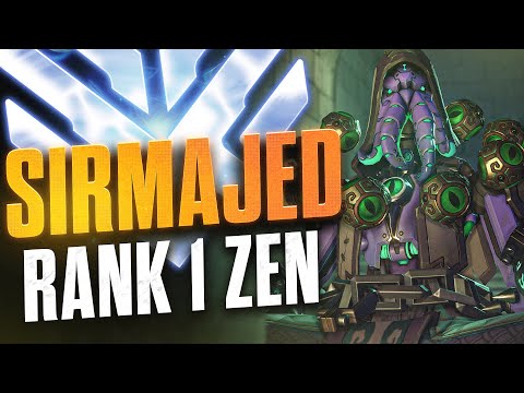 INSANE RANK 1 ZENYATTA "SIRMAJED" - Overwatch Montage