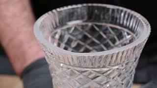 DIY Crystal Vase Repair: Fixing Chipped Crystal Vase with Diamond Pads and Sanding Discs