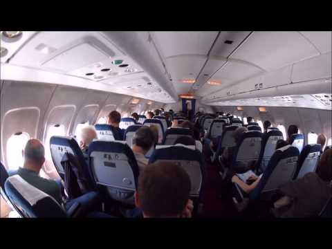 Belavia Tupolev 154 take off from Warsaw