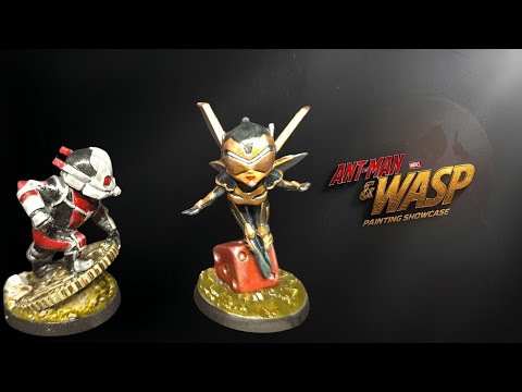 How I Painted Ant-Man & Wasp | Metallic Red + Gold Finish #marvelunited #antman #wasp #lotusthalia