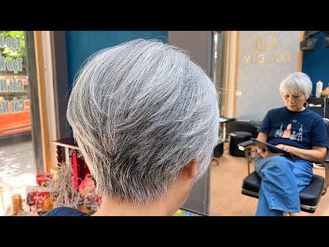 STUNNING SILVER HAIRCUT Transformation – Elegant and Timeless Look