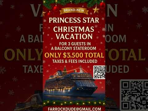 Thumbnail for ✨ Celebrate Christmas at sea on the new Princess Star! Book your holiday escape today! #CruiseLife