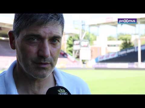 Felice Mazzu avant RCSC - K.A.S Eupen