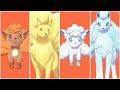 FULL VULPIX EVOLUTION TEAM Vulpix Ninetales Vulpix Alola Ninetales Alola