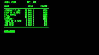 Poker for the Commodore PET\Commodore CBM