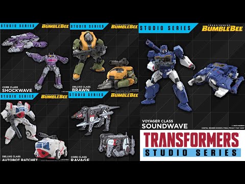 Transformers Studio Series 2022 REVEALS! Bumblebee SOUNDWAVE! SHOCKWAVE! BRAWN! RATCHET Thoughts