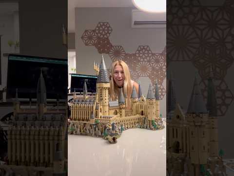 POV assembling the largest Lego Harry Potter castle