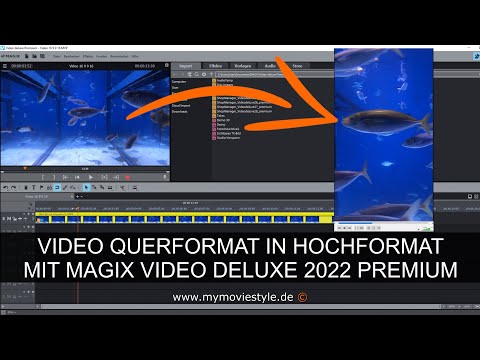 VIDEO QUERFORMAT IN HOCHFORMAT MIT MAGIX VIDEO DELUXE 2022 PREMIUM