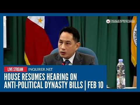 LIVE: House resumes hearing on anti-political dynasty bills | Feb 10