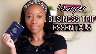 LAWYER BUSINESS TRIP PACKING ESSENTIALS | Packing tips for work travel