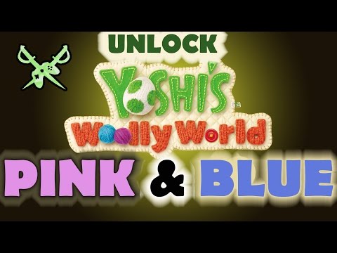 How to Unlock Blue or Pink Yoshi in Yoshi's Wooly World -  Switch to / Play as Yoshi Amiibo Color