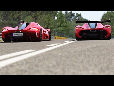 Koenigsegg Jesko Absolut vs Koenigsegg Jesko at La Sarthe ( No Chicane )