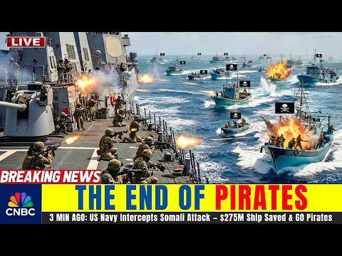 US NAVY & SEALS STORM Somali Pirate Ship — $275M Ship Saved & 60 Pirates TAKEN DOWN | US Military