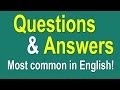 English Speaking Practice Most Common Questions And Answers In English