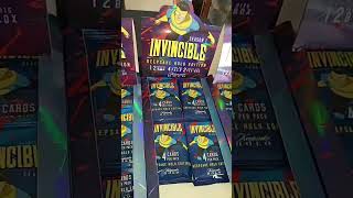 About to rip some more Invincible packs! #invincible #tradingcards #packs #packopening #display