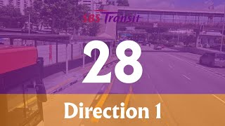Singapore Bus Route Visuals: SBS Transit Trunk Service 28 (Direction 1)
