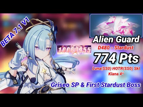 Skywalker Griseo & Luna vs New Stardust Boss (D480 - Stardust) | Honkai 7.1 BETA V1