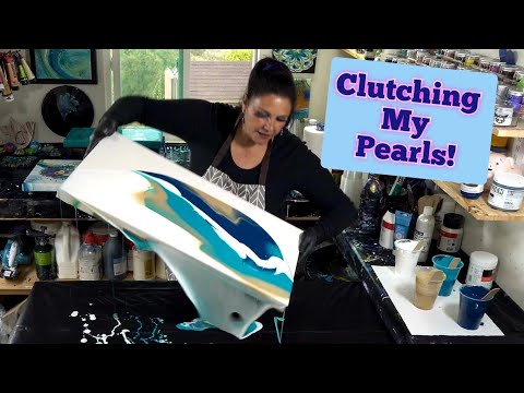 Clutching My Pearls! 💫Gorgeous Acrylic Pearl Pour with Amazing Cells!  Plus Bonus Pours!