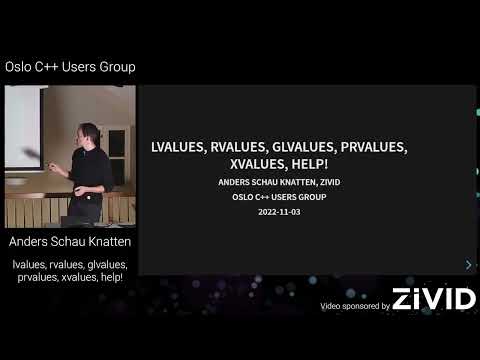 Anders Schau Knatten: lvalues, rvalues, glvalues, prvalues, xvalues, help!