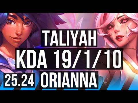 TALIYAH vs ORIANNA (MID) | Good KDA: 19/1/10, 48K damage | EUW Master | 25.24