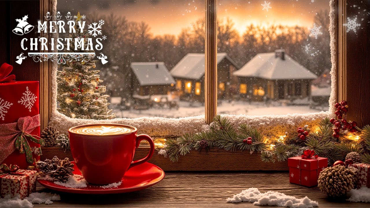 Relaxing Christmas Music 🎅 Cozy Fireplace Christmas 🔥 Christmas Ambience