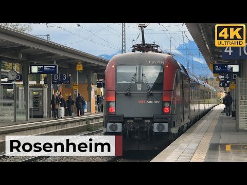 Rosenheim in Oberbayern 27.10.2025 - Umgeleitete RJX-Züge, dichter Güterverkehr & BRB-Regionalzüge
