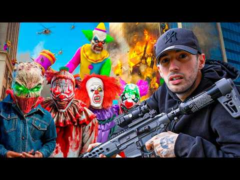 Los PAYASOS ASESINOS INVADEN LA CIUDAD en GTA 5! 🤡🏡 (Mods)