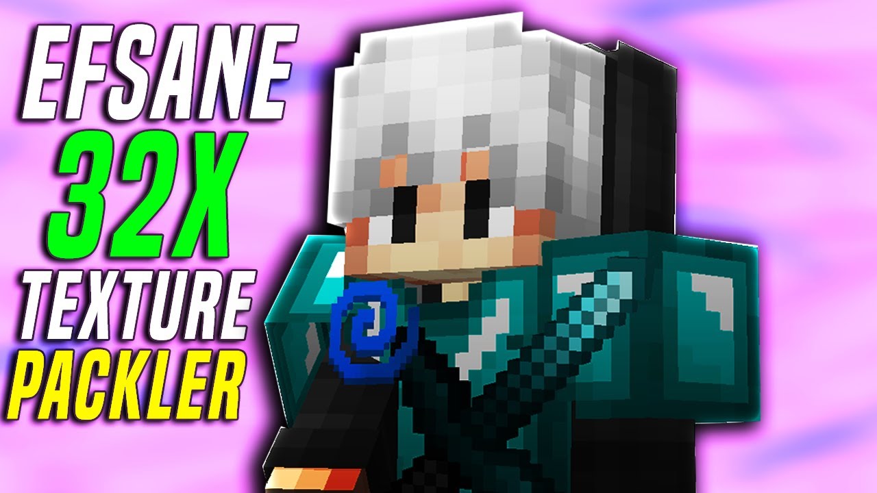 EFSANE 32X TEXTURE PACKLER! - minecraft bedwars, skywars, hd, fps boost arttıran 1.8.9 texture pack