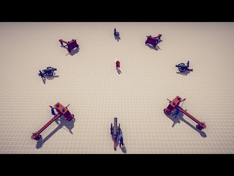 50/50 Ballista And Cannon VS Every Units - Totally Accurate Battle Simulator | TABS