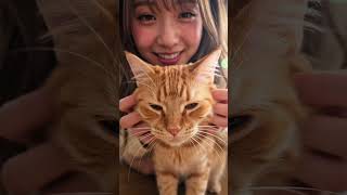 撮影係の友達「待って撮るね」猫「今乗せる」みみ、完敗。