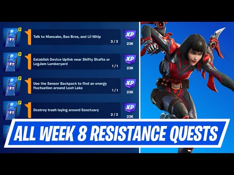 Complete Resistance: Week 8 Quests Challenges Guide - How to Complete Week 8 Resistance Quests