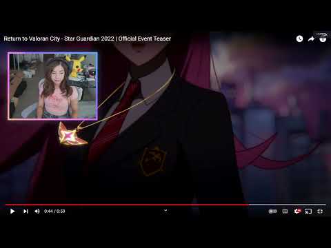 Pokimane Reacts to Return to Valoran City   Star Guardian 2022   Official Event Teaser