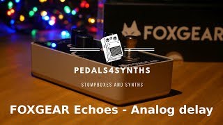 Video thumbnail for Pedals4Synths - Foxgear Echoes W/Behringer Neutron bass sound by Audiorial