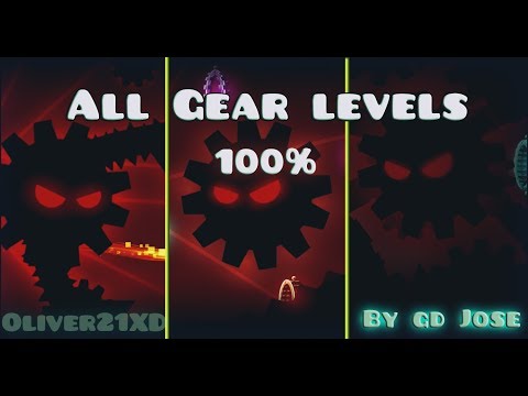 Geometry dash (41) Todos los niveles de la saga Gear-By Gd Jose