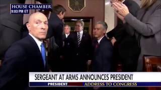 Ladies and Gentlemen! The president! Of the United States!