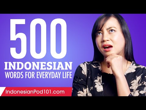 500 Indonesian Words for Everyday Life - Basic Vocabulary #25