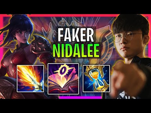 T1 Faker Plays Nidalee Jungle vs Lee Sin! | Season 2024