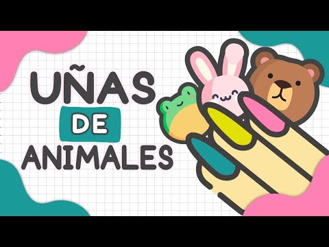 REPARAR UÑA ROTA + SORTEO + UÑAS DE ANIMALES COLORIDAS 🐰🐸🐻 MANICURA EN UÑAS CORTAS 💅🏼