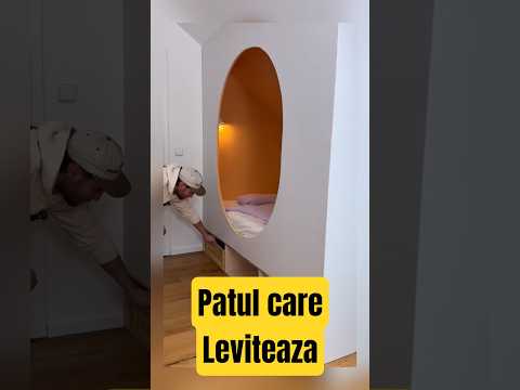 A construit un PAT care PLUTEȘTE din câteva scânduri?! 🤯🛏️ Iluzia optică de 5000€ #diy #shorts