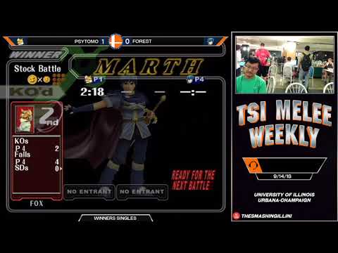 [TSI Weekly] Psytomo (Fox) vs Forest (Marth) SSBM Singles