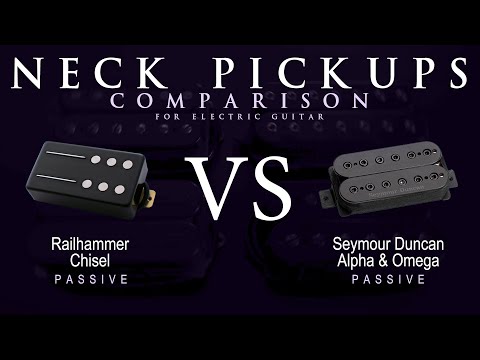 Railhammer CHISEL vs Seymour Duncan ALPHA & OMEGA - Passive Neck Guitar Pickup Comparison Tone Demo