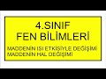 4. Sınıf  Fen ve Teknoloji Dersi  Maddenin Isı Etkisiyle Değişimi Sevgili öğrenciler #4sınıf #fenbilimleri dersi Maddenin Isı Etkisiyle Değişimi ve Hal Değişimi konularını bu videoda kısaca anlattım. konu anlatım videosunu izle