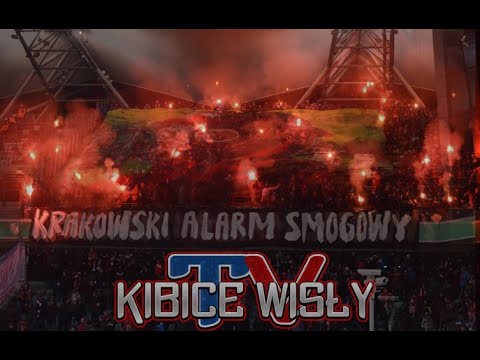 „Toksyczne miasto - krakowski alarm smogowy” - oprawa Wisły Kraków na meczu w Warszawie, 18.03.2018