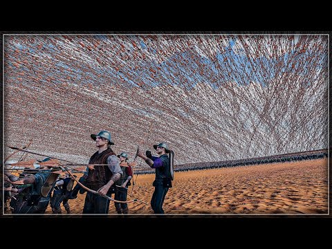 16 Lines Of Pefect Super Archers vs 900.000 Roman Generals - Ultimate Epic Battle Simulator 2