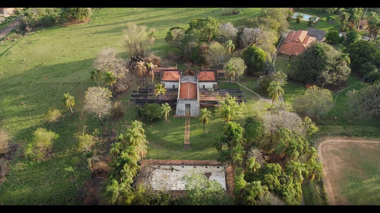 Antiga residência de Flavio de Carvalho, em Valinhos, como está em 2022 || DJI Mini