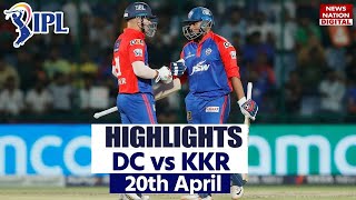 DC vs KKR Full Match Highlights: Delhi vs Kolkata Today Match Highlights | IPL 2023 Highlights