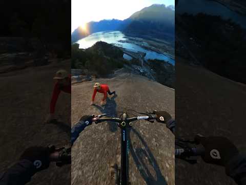 No one expected that! #mountainbiking #mtb #rockclimbing #wingsuit